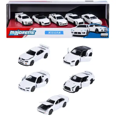 Nissan Giftpack med fem leksaksbilar - Majorette