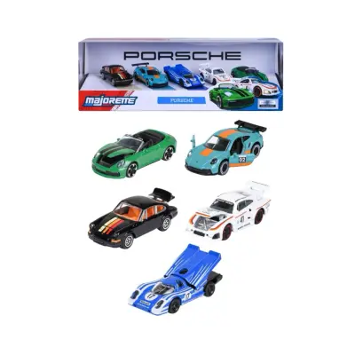 Porsche - 5 leksaksbilar giftpack - Majorette