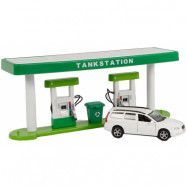 Tankstation Volvo V70 leksaksbil Kids Globe
