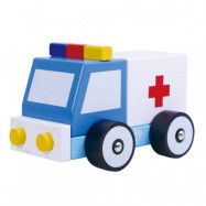 Tooky Toy Leksaksbil Ambulans i trä