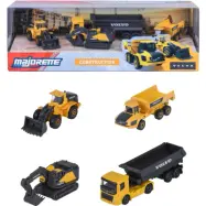 Volvo Construction - 4-pack med leksaksbilar - Majorette