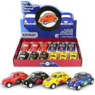 VW Beetle 1967 Blommig Bil med Pullback : Färg - Blå - Leksaksaffären -  Leksaksaffären