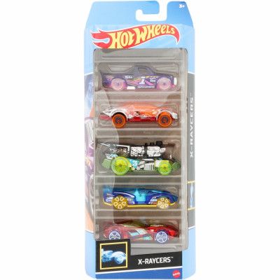 X-Raycers - 5-pack leksaksbilar - Hot Wheels