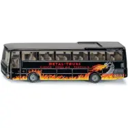 MAN Coach - Svart Turistbuss - Metal-Tours - Siku - 14 cm