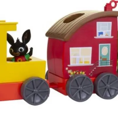 Bing - Tågset 15 X 40 Cm Gul/Röd 5 Delar