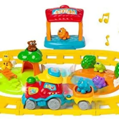 Chicco - Tågbana Adventure Train 31 Cm Gul 3 Delar