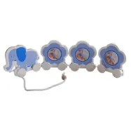 Dacapo Silver - Elefant Tåg I Trä Blå