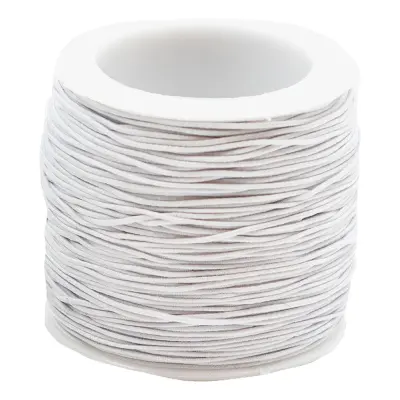 Elastiskt Band på Rulle Vit