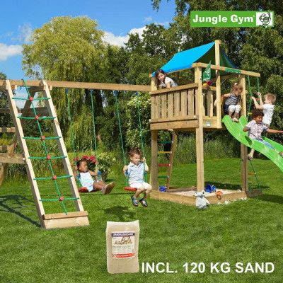 Jungle Gym Lodge lektorn komplett inkl. Climb 120 kg, Klätterställning