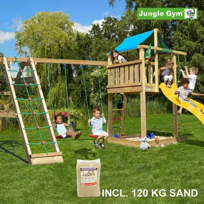 Jungle Gym Lodge lektorn komplett inkl. Climb, Klätterställnig