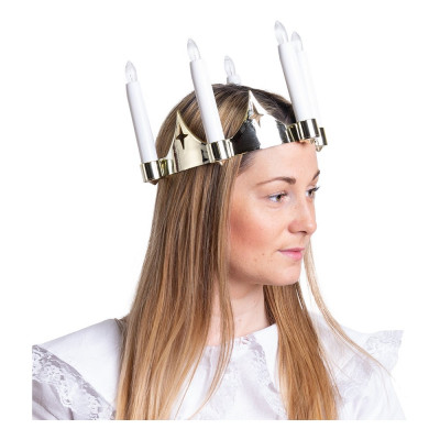 Luciakrona för Barn Guld - One size