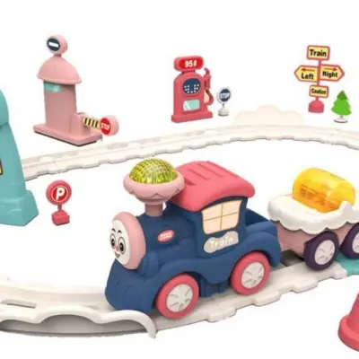 Luna - Tåg Med Räls Vit 23 Delar