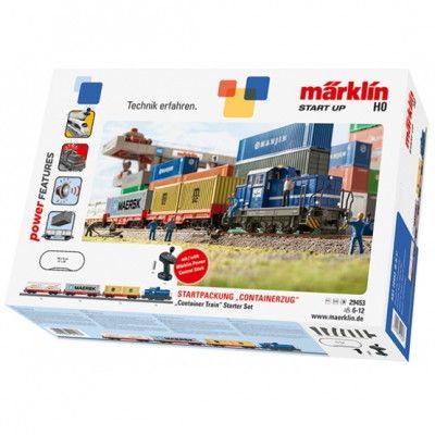 Marklin - Tåg Train Set Container Train H0 190 Cm 33 Delar