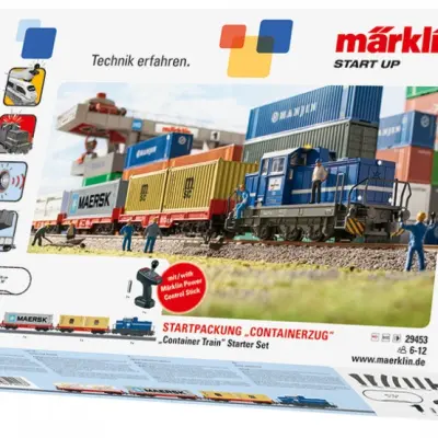 Marklin - Tåg Train Set Container Train H0 190 Cm 33 Delar