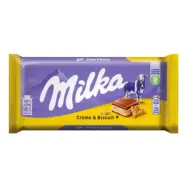 Milka Mjölkchokladkaka Creme&Biscuit - 100 g