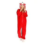 Onesie Röd Björn Maskeraddräkt - Medium/Large