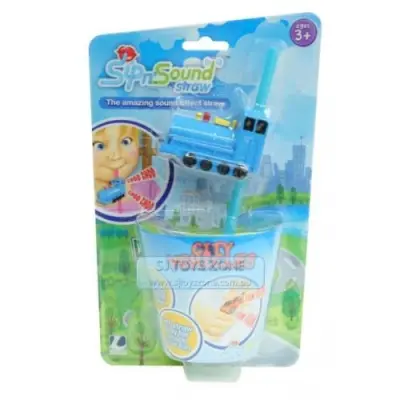 Sugrör med Ljud Tåg