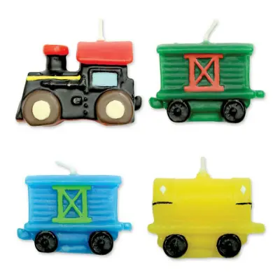 Tårtljus Tåg - 4-pack