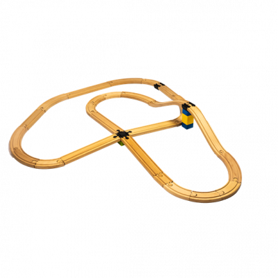 TOY2 Toy2 - Track Connector - Tågebanedelar - Expansion - Intersection  + Double Female Bag