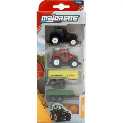 5-pack med traktorer och tillbehör - Majorette - Farm - Set 2