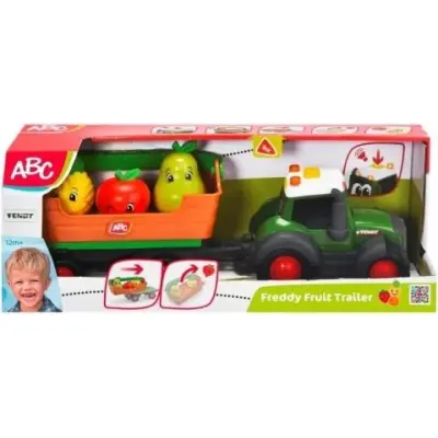 ABC Freddy Fruit Traktor med fruktsläp - Dickie Toys ABC -  Leksaksaffären