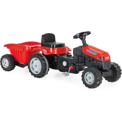 AMIGO Amigo - Pilsan Tramptraktor Active Med Släp Röd/Svart