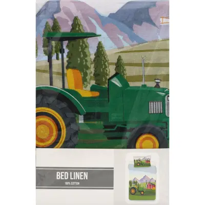Bäddset - Traktor - 100x135/40x60 - BrandMac