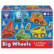Big Wheels - Pussel (5-pack) - Orchard Toys