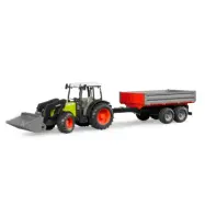 Bruder Claas Nectis 267 F Frontlastare och tippsläp 1:16