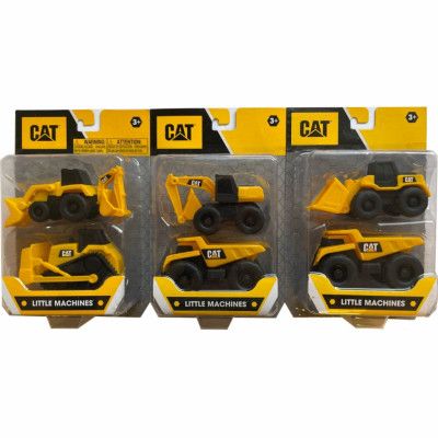 Byggfordon CAT 2-pack - Traktorgrävare + bulldozer