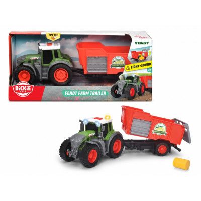 Dickie Toys Fendt Traktor med trailer - Dickie Toys -  Leksaksaffären