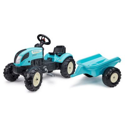 Falk Kiddy Farm Traktor Med Släp