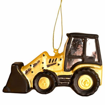 Julkula i Glas Hjullastare