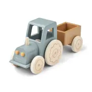 Liewood traktor med släp Clement, blue fog
