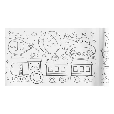 Målarbok på Rulle Fordon