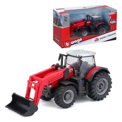 Massey Ferguson 8740S - Traktor - Bburago - 10 cm