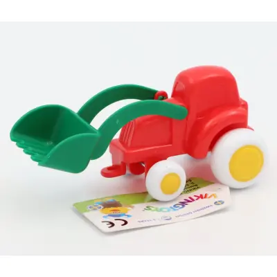 Miniknubbis - Traktor - Viking Toys - Röd