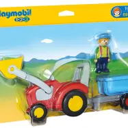 Playmobil 1.2.3 6964, Bonde med traktor och släp