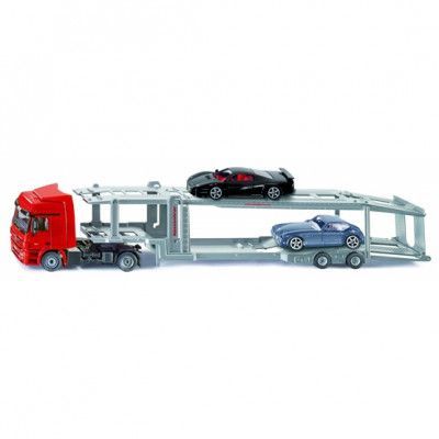 Siku - Lastbilstrailer Sports Cars Röd / Silver (3934)