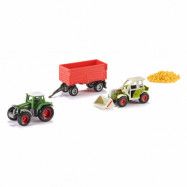 Siku Presentset Jordbruksfordon traktorer och en vagn 6304