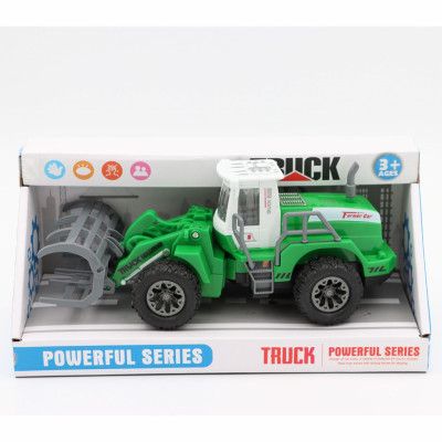 Traktor grön med grip och friktion