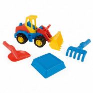 Traktor med tillbehör - Sandleksaker - Wader