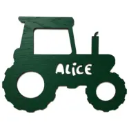 Pyssl Väggdekoration Figurskylt Traktor Ljusblå