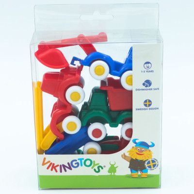 Viking Toys - Miniknubbisar 5 st - Arbetsfordon