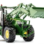 WIKING Wiking - Traktor John Deere 6125 Rwheel Loader 1:32 Grön