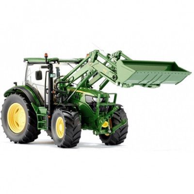 WIKING Wiking - Traktor John Deere 6125 Rwheel Loader 1:32 Grön