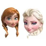 Ansiktsmasker Elsa och Anna / frozen 6-pack