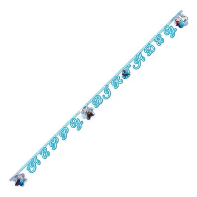 Bokstavsgirlang Happy Birthday Frost