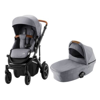 Britax Smile 3 duovagn, frost grey/brunt handtag