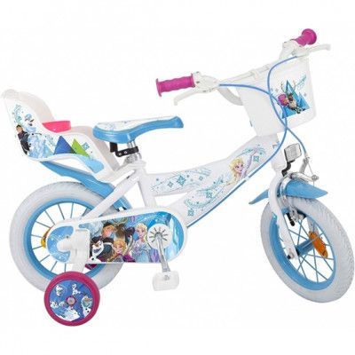 Disney - Barncykel - Frozen 12 Tum Vit/Blå